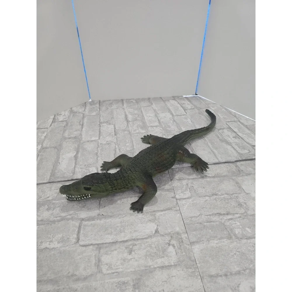 Jumbo Crocodile Alligator Figure 24 Inch Realistic Reptile Animal Toy Decor